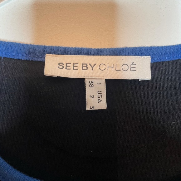 SEE BY CHLOE Stipe Dress. Size 2 - Picture 4 of 5